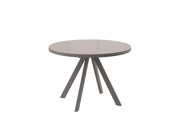 Стол RONDO М-110, стекло, капучино