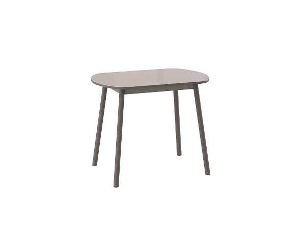 Стол ROUND-120, стекло, капучино