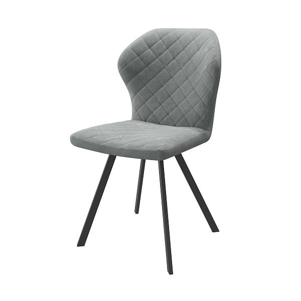 Стул ROBBY D, антрацит, замша