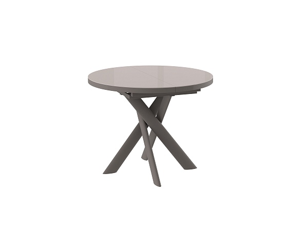 Стол RONALDO-100, стекло, капучино